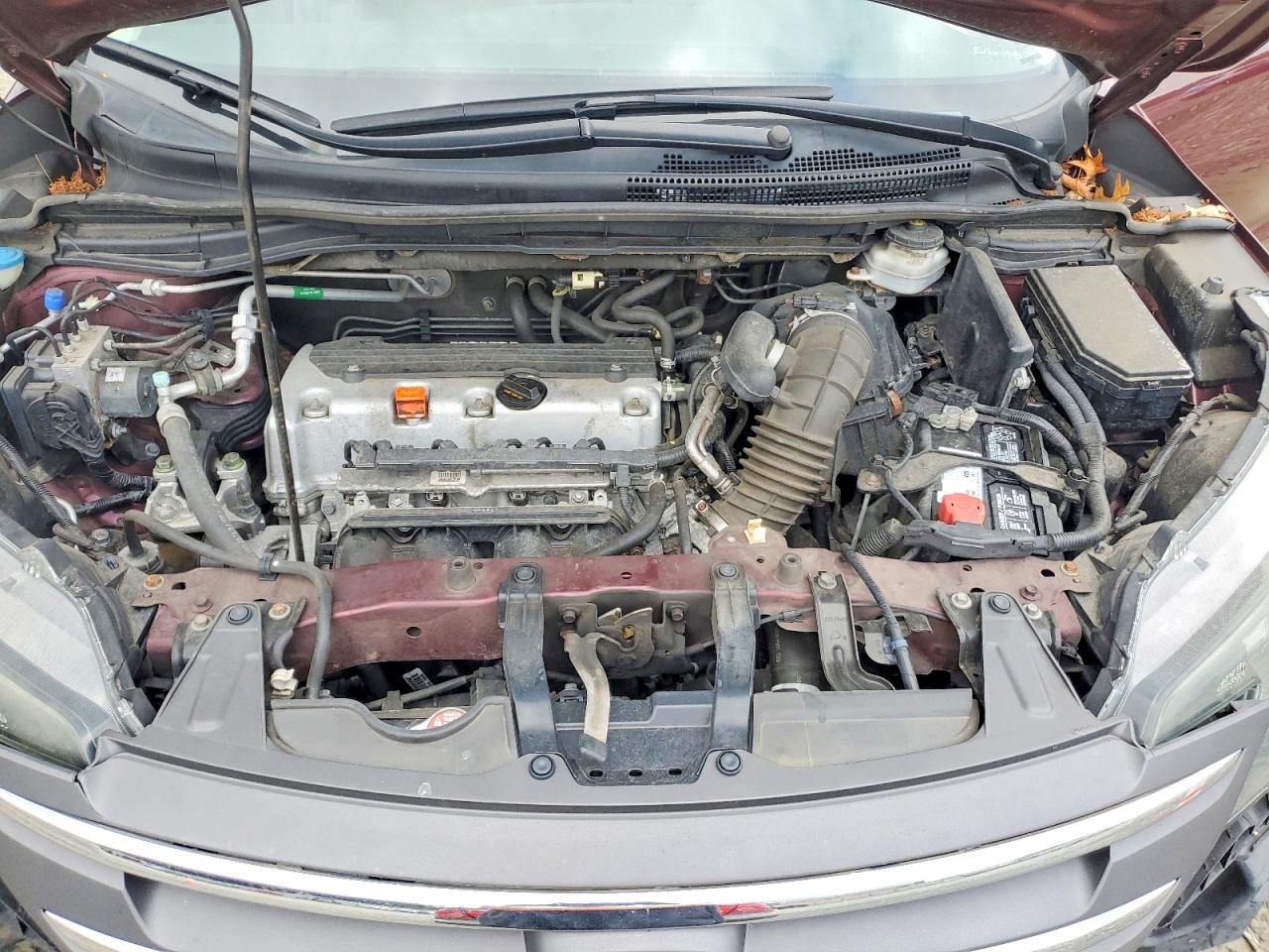 2014 Honda Cr-v Lx Burgundy vin: 5J6RM4H30EL118356