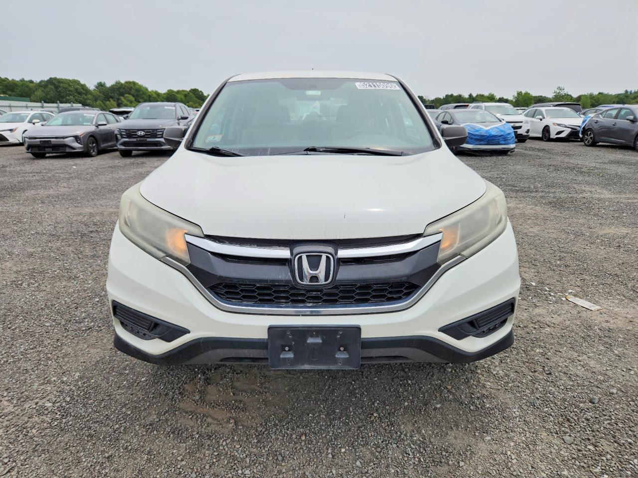 2015 Honda Cr-v Lx White vin: 5J6RM4H30FL023149