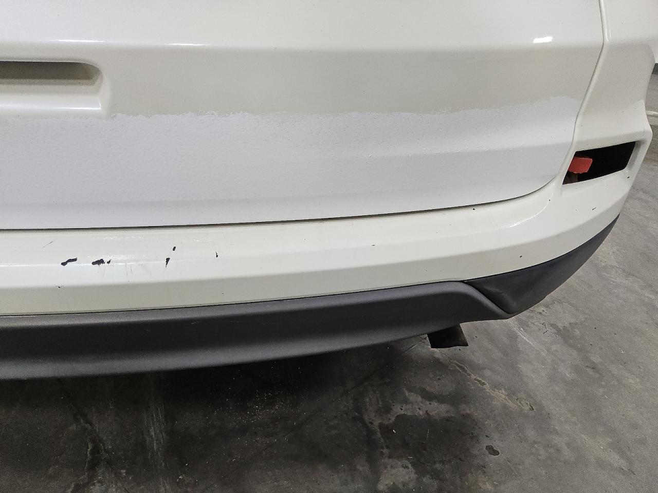 2015 Honda Cr-v Lx White vin: 5J6RM4H30FL023149 Damage: Rear Bumper, Heavy Scratch, 1 To 2 Inches