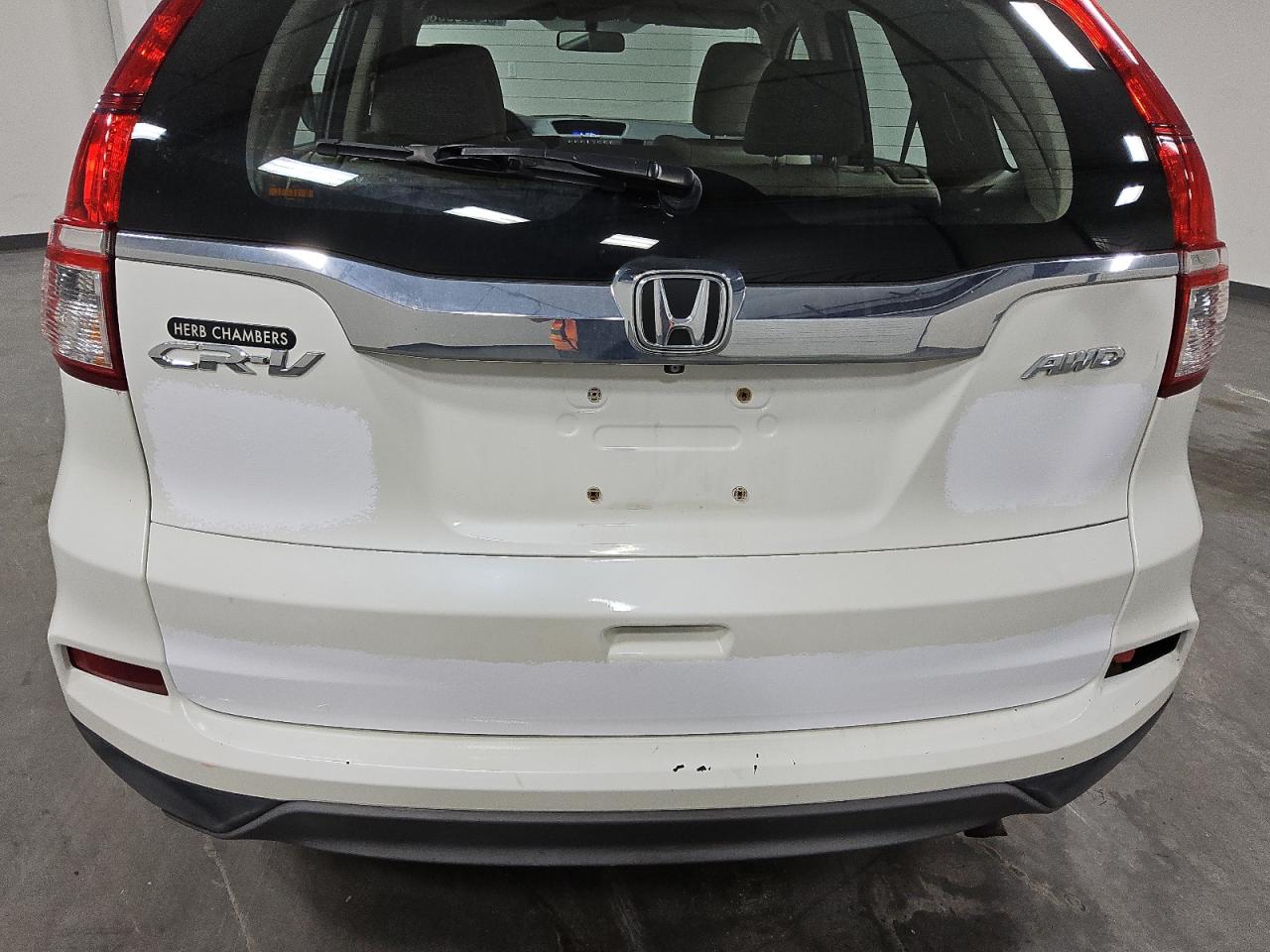 2015 Honda Cr-v Lx White vin: 5J6RM4H30FL023149 Damage: Lift Gate, Previous Repair, Substandard Repair