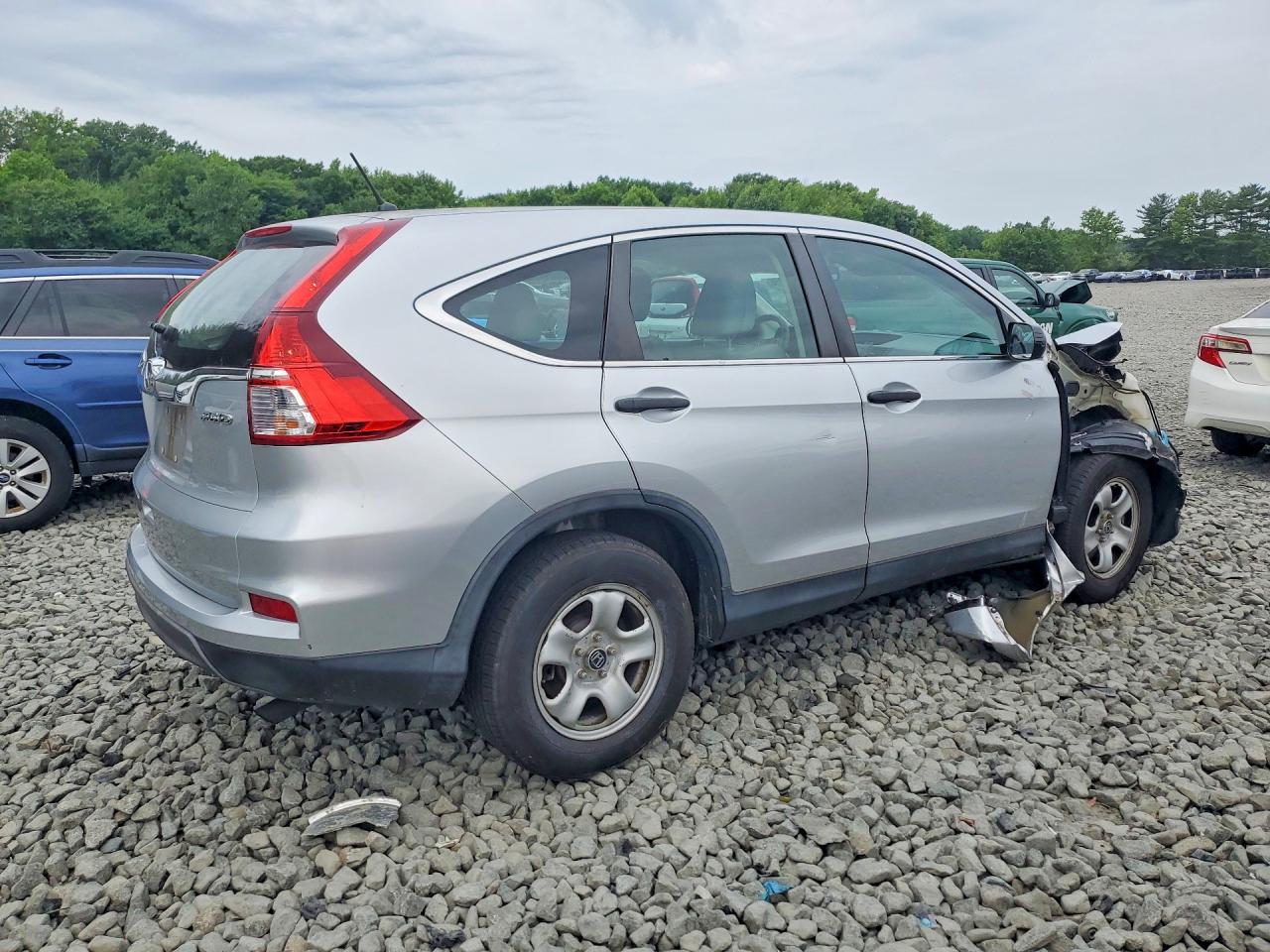 2015 Honda Cr-v Lx Silver vin: 5J6RM4H30FL031834