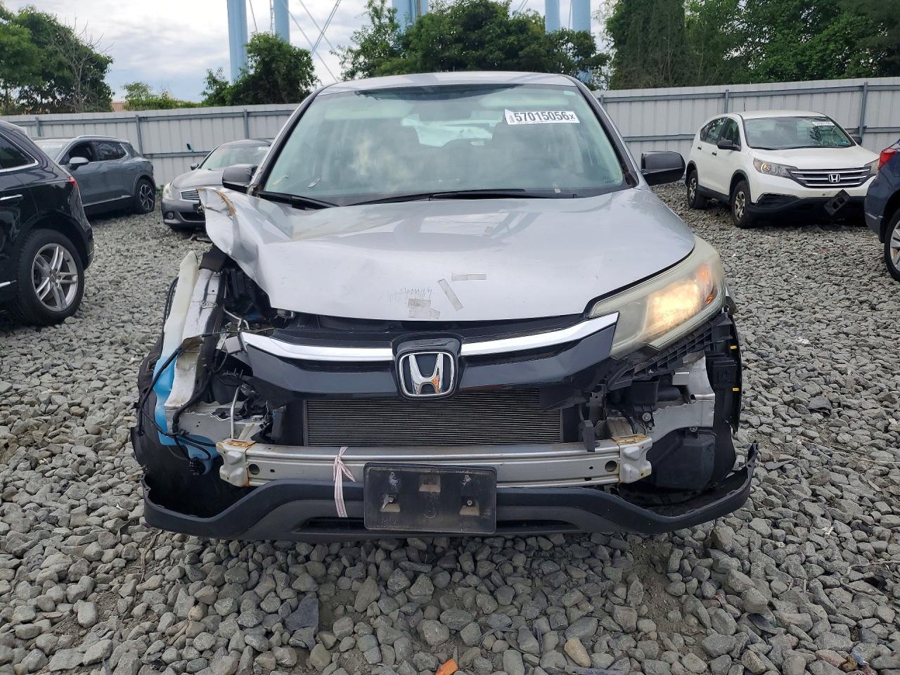 2015 Honda Cr-v Lx Silver vin: 5J6RM4H30FL031834