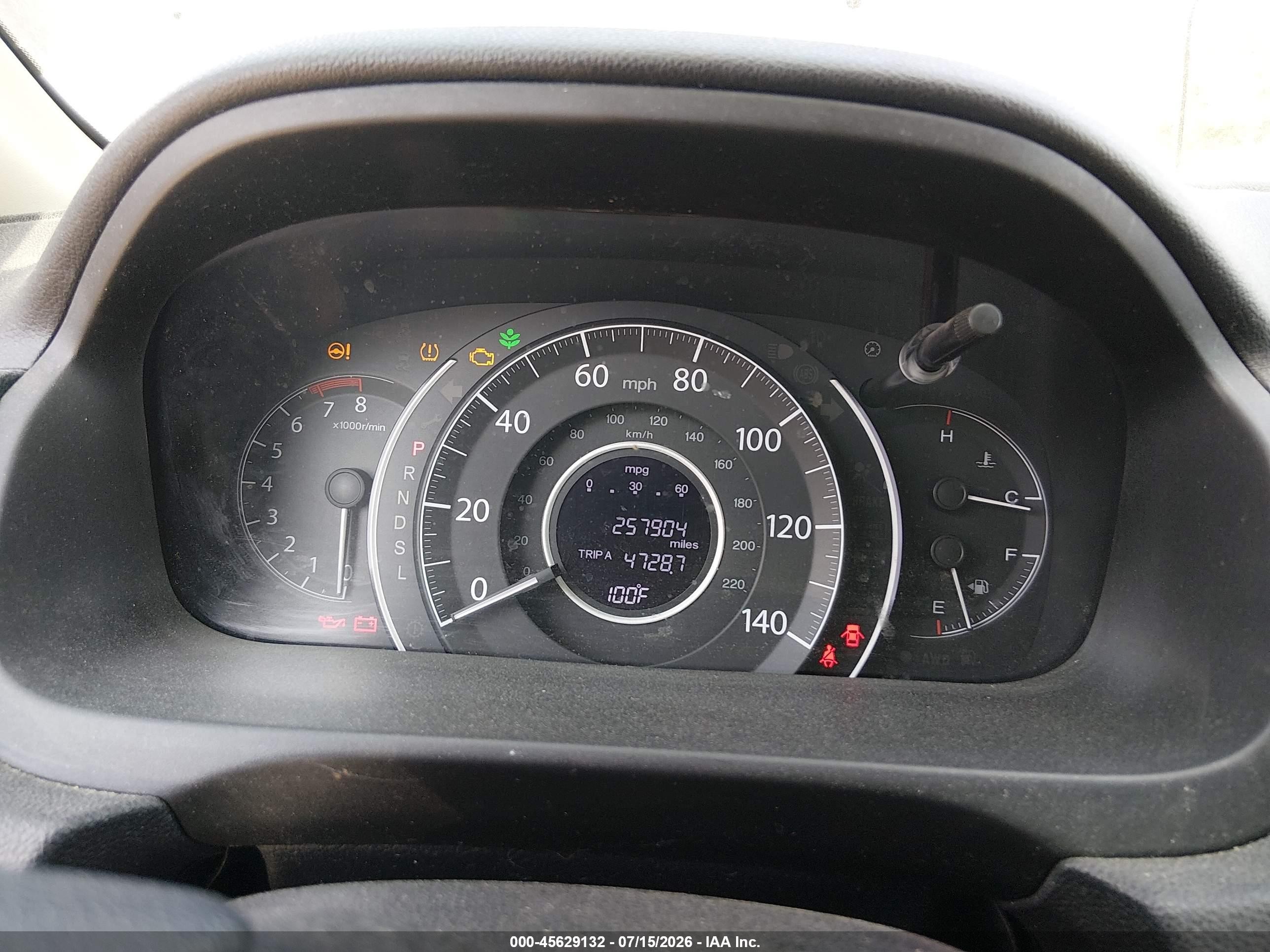 2015 Honda Cr-v Lx Синий vin: 5J6RM4H30FL050769