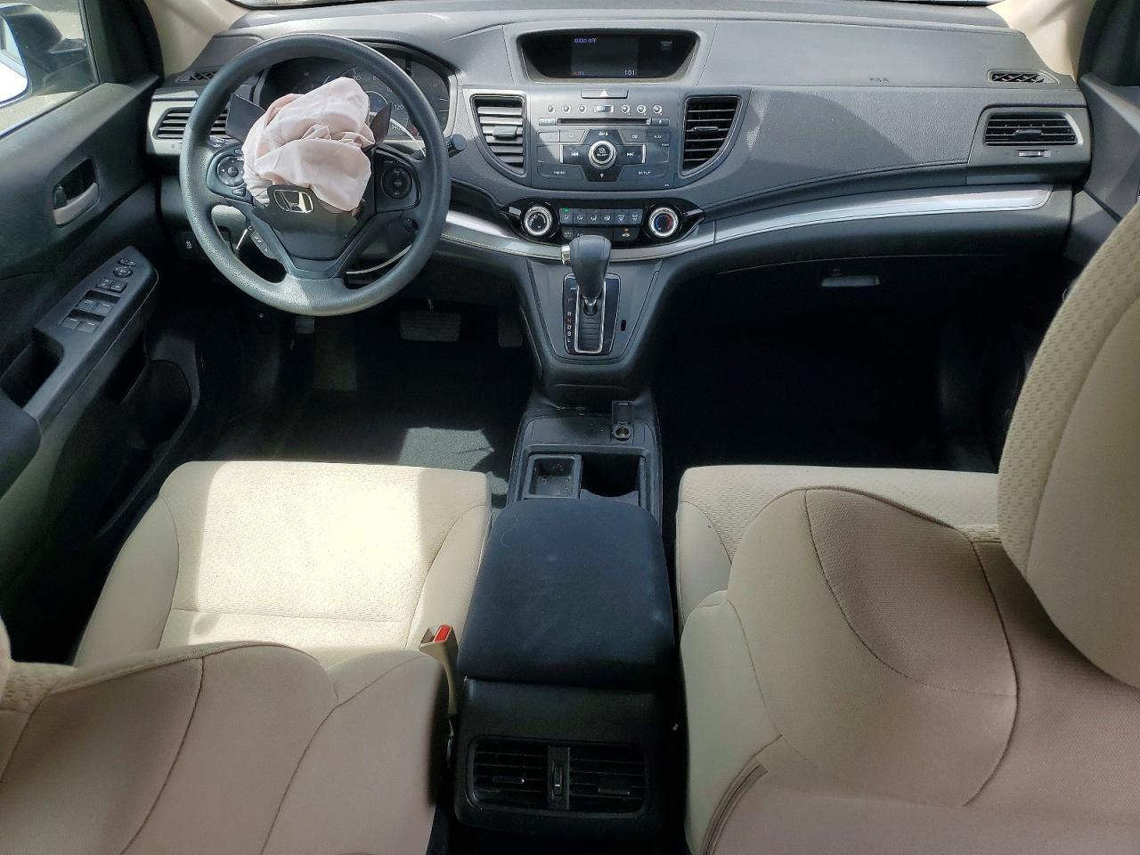 2015 Honda Cr-v Lx White vin: 5J6RM4H30FL068236