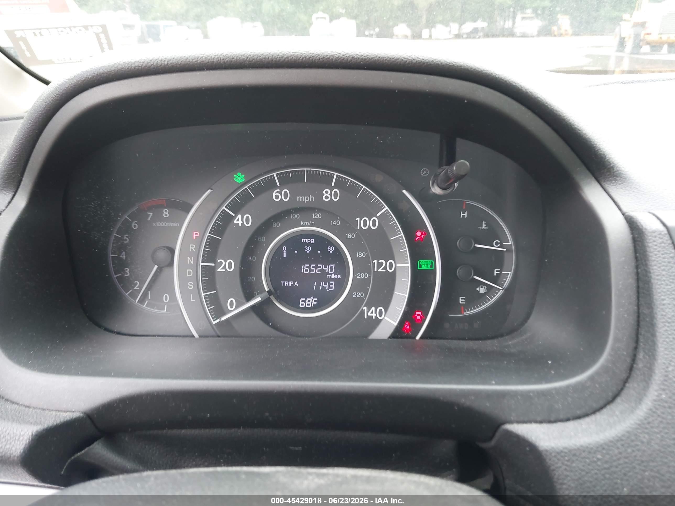 2015 Honda Cr-v Lx Blue vin: 5J6RM4H30FL076868