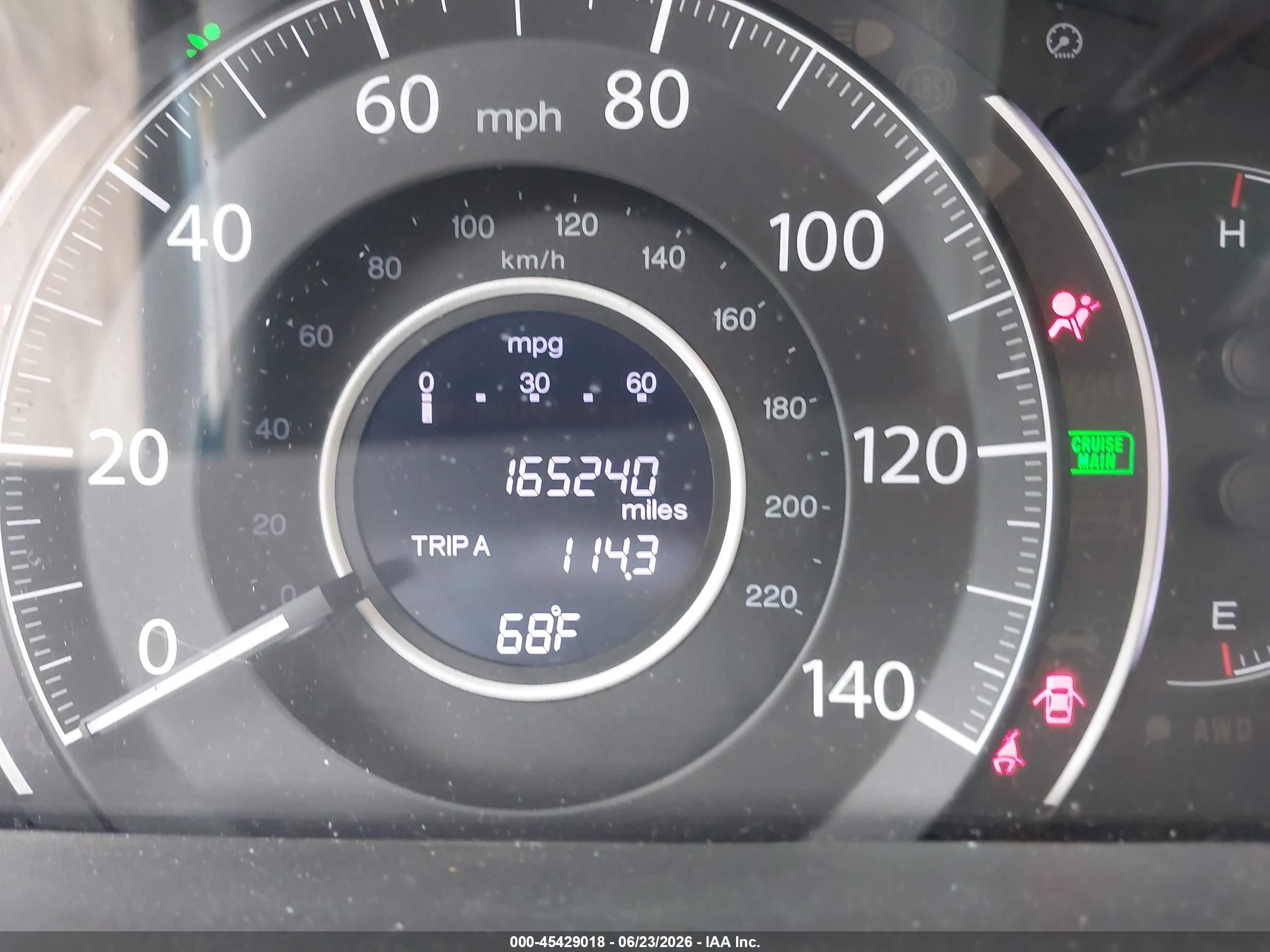 2015 Honda Cr-v Lx Blue vin: 5J6RM4H30FL076868