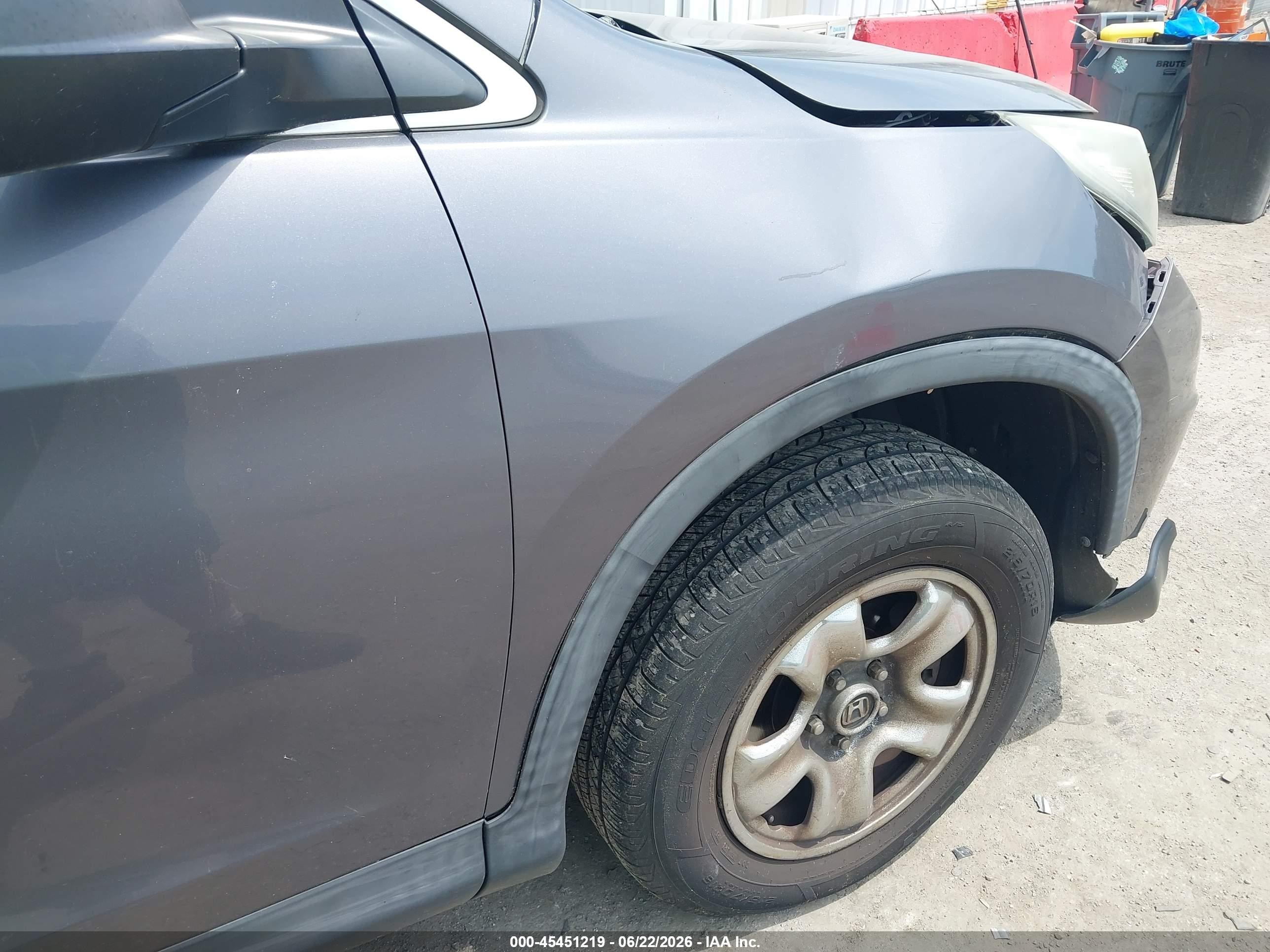 2015 Honda Cr-v Lx Gray vin: 5J6RM4H30FL102241