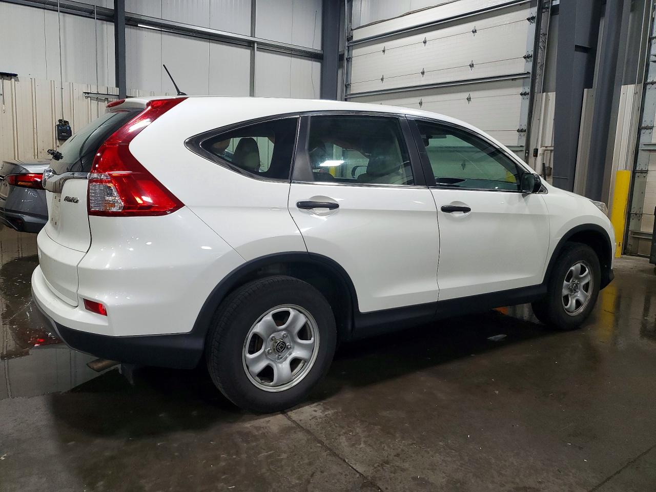 2015 Honda Cr-v Lx White vin: 5J6RM4H30FL117984