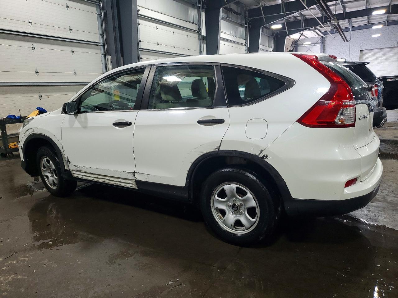 2015 Honda Cr-v Lx White vin: 5J6RM4H30FL117984