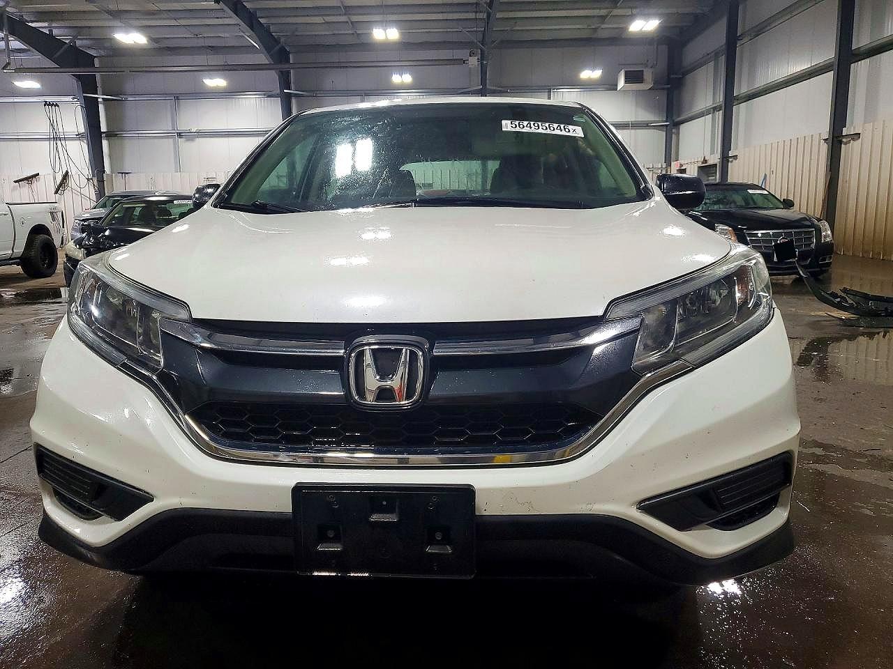 2015 Honda Cr-v Lx White vin: 5J6RM4H30FL117984