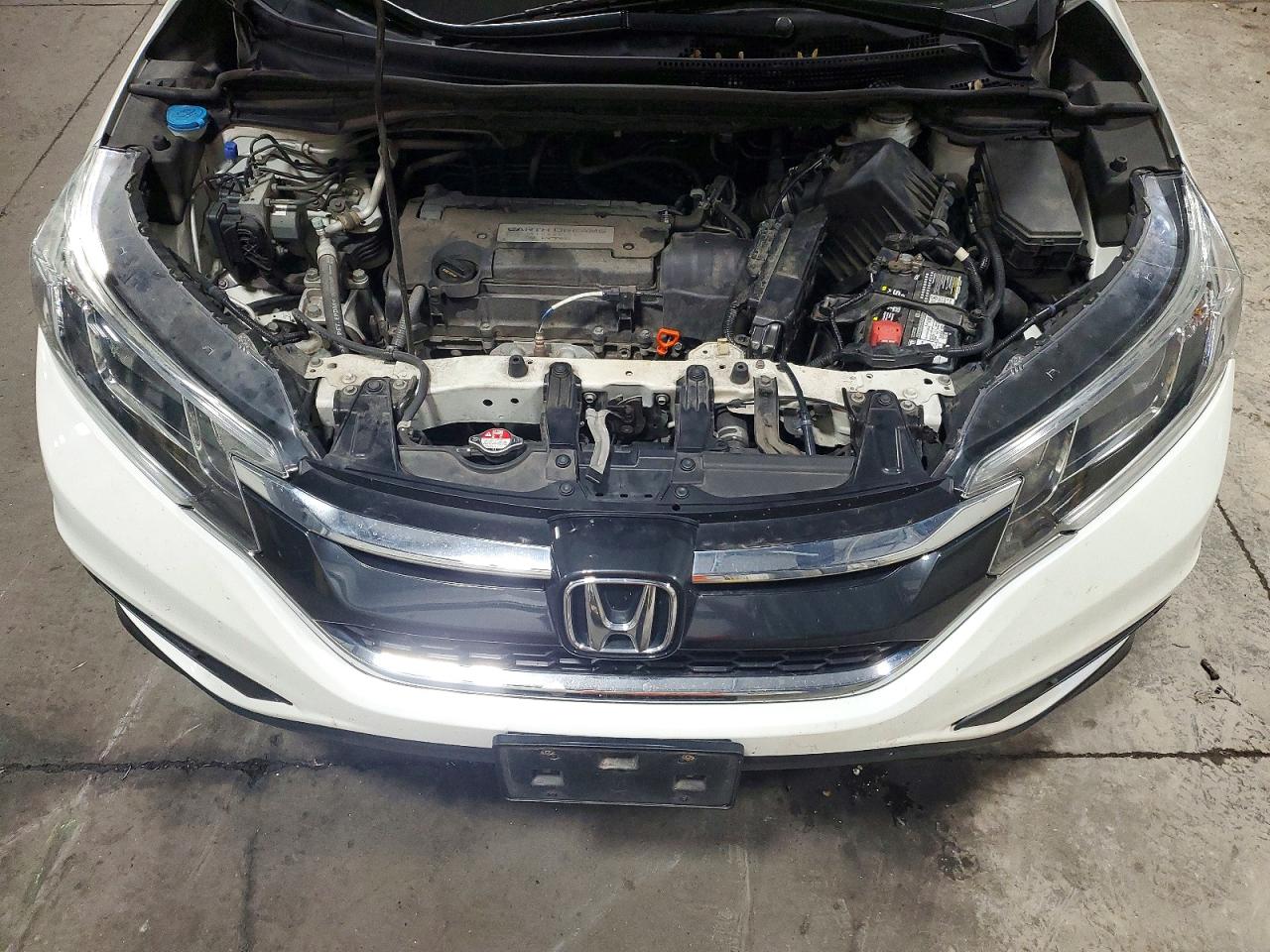 2015 Honda Cr-v Lx White vin: 5J6RM4H30FL117984