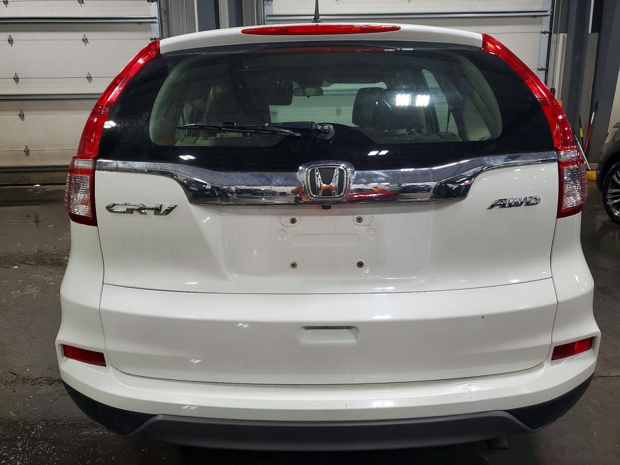 2015 Honda Cr-v Lx White vin: 5J6RM4H30FL117984