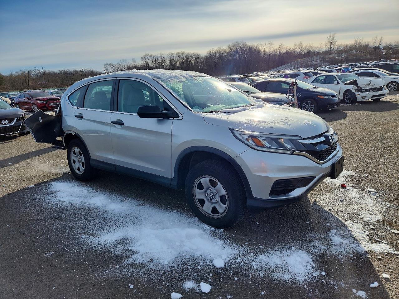 2015 Honda Cr-v Lx Gray vin: 5J6RM4H30FL126782
