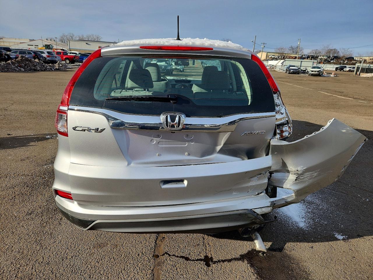 2015 Honda Cr-v Lx Gray vin: 5J6RM4H30FL126782