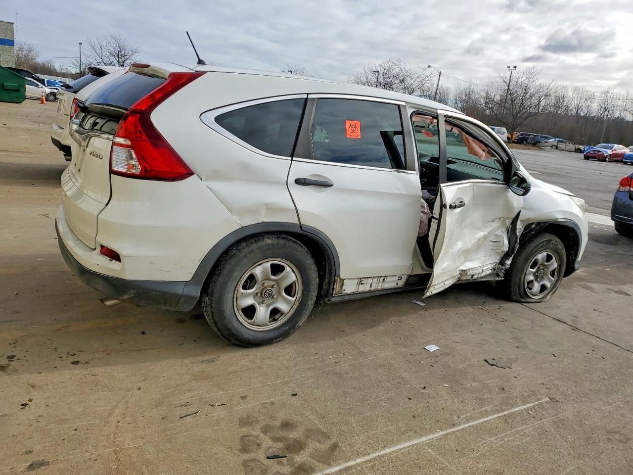 2016 Honda Cr-v Lx Белый vin: 5J6RM4H30GL134947