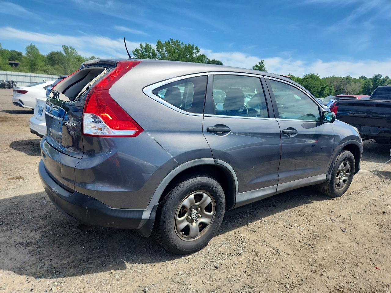 2012 Honda Cr-v Lx Gray vin: 5J6RM4H31CL032731