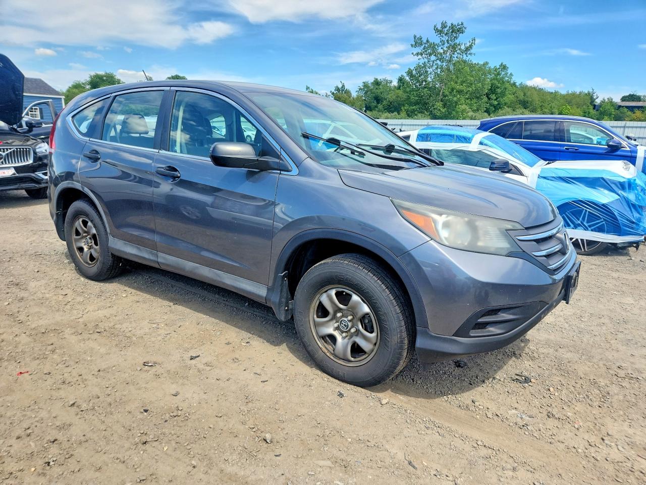 2012 Honda Cr-v Lx Gray vin: 5J6RM4H31CL032731