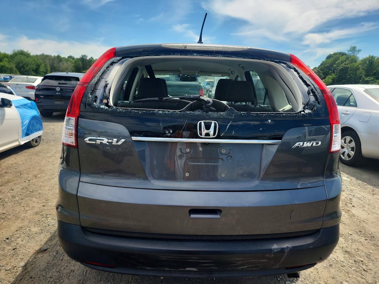 2012 Honda Cr-v Lx Gray vin: 5J6RM4H31CL032731