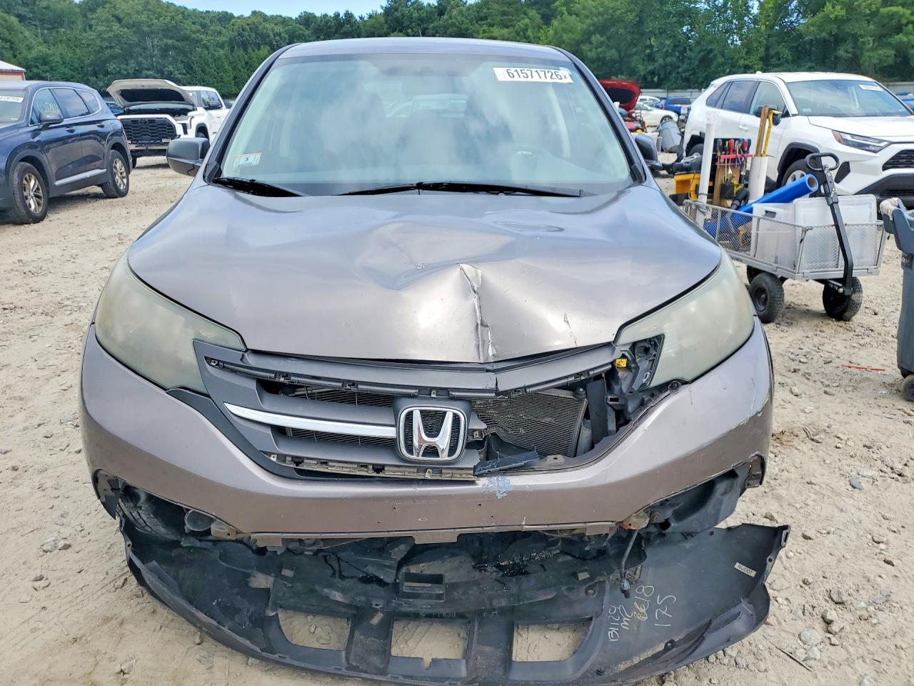 2012 Honda Cr-v Lx Charcoal vin: 5J6RM4H31CL083078