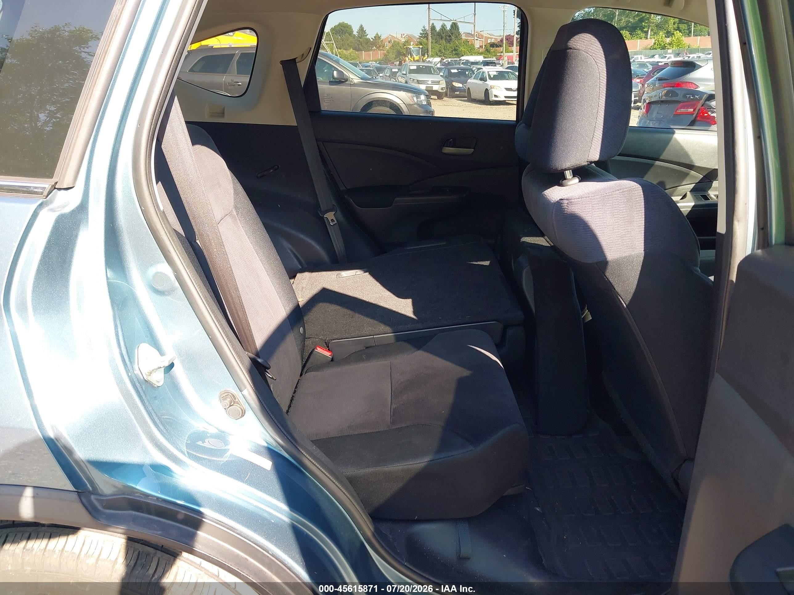 2013 Honda Cr-v Lx Light Blue vin: 5J6RM4H31DL013369