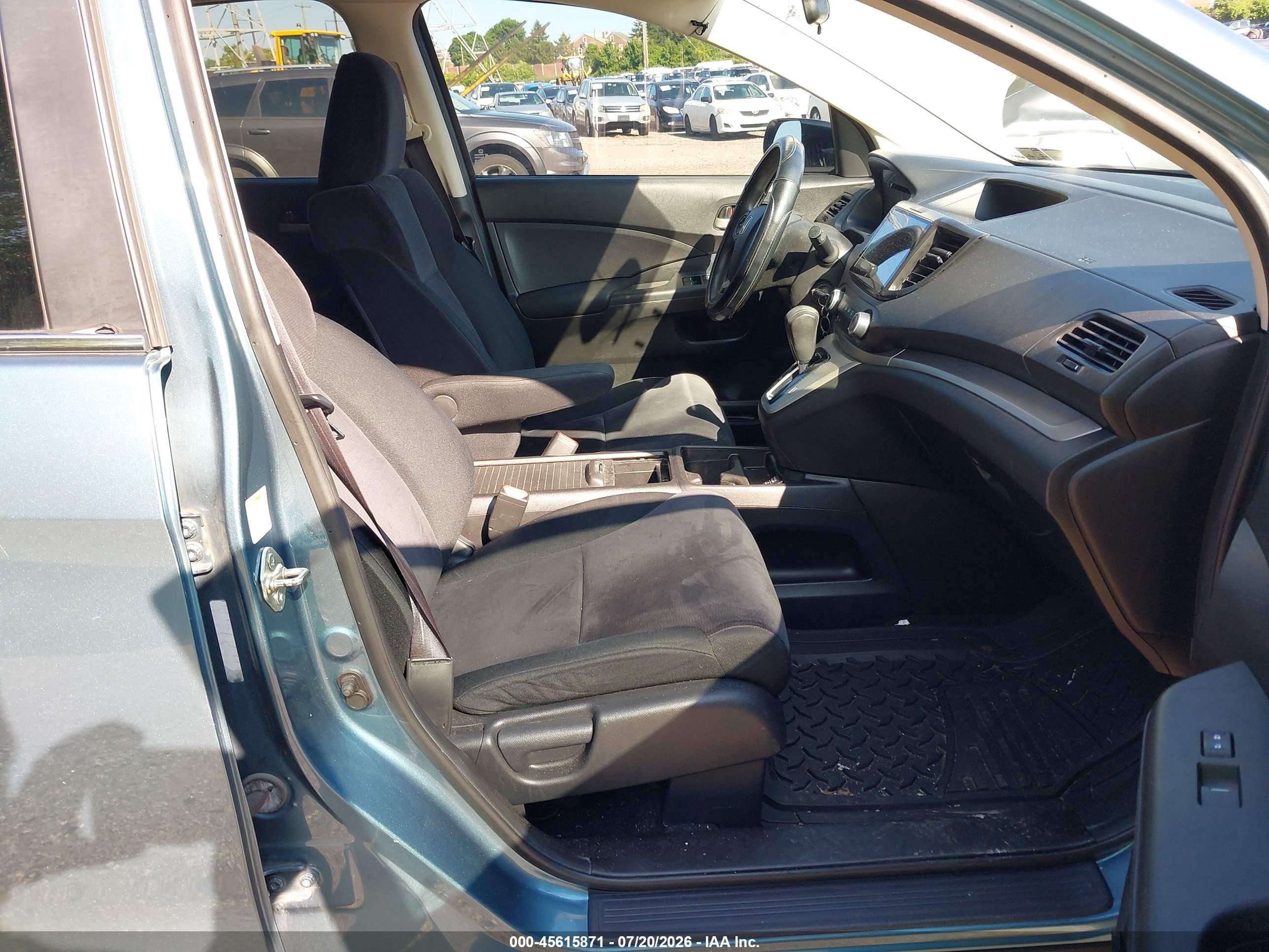 2013 Honda Cr-v Lx Light Blue vin: 5J6RM4H31DL013369
