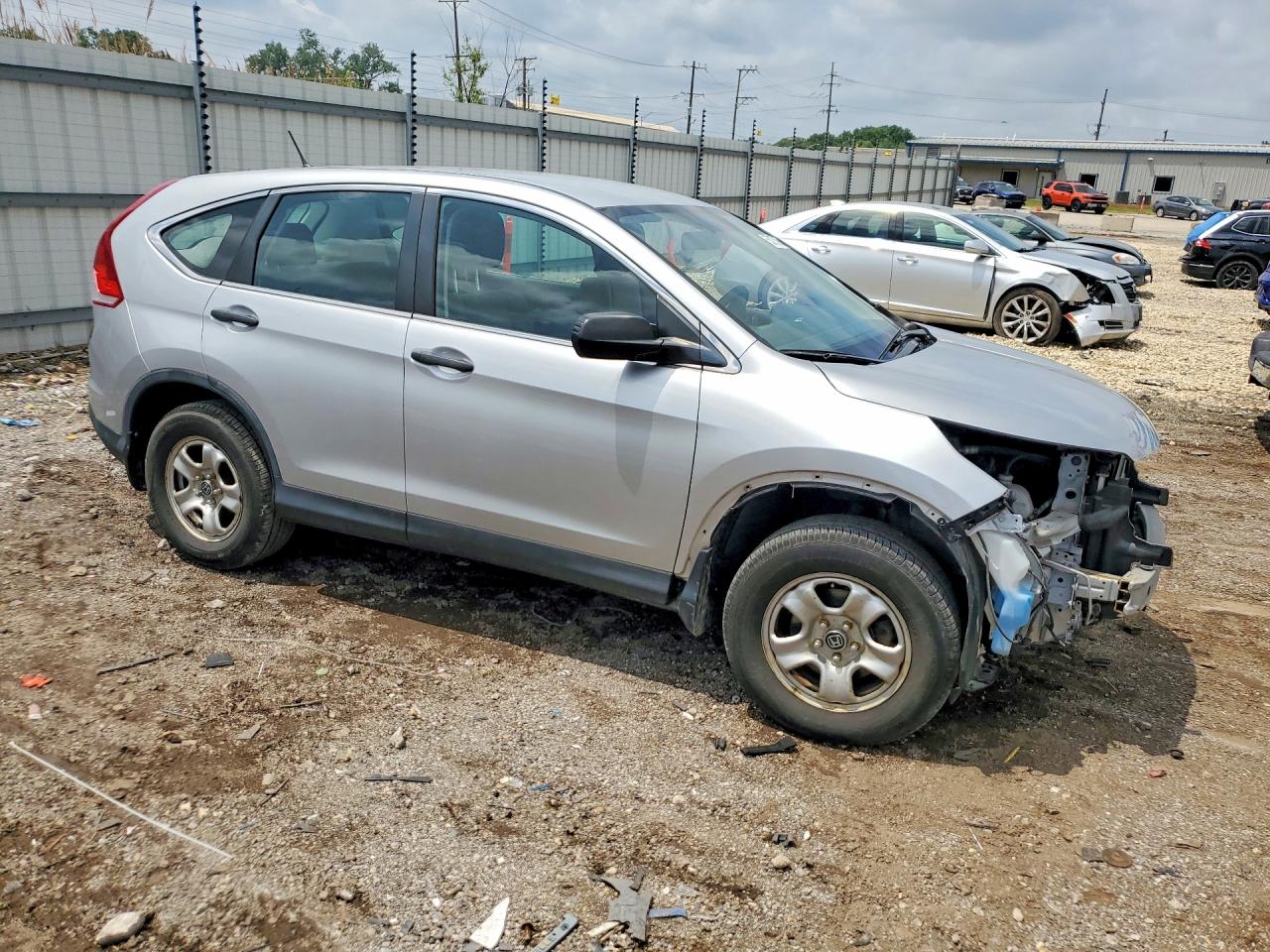 2013 Honda Cr-v Lx Silver vin: 5J6RM4H31DL013548