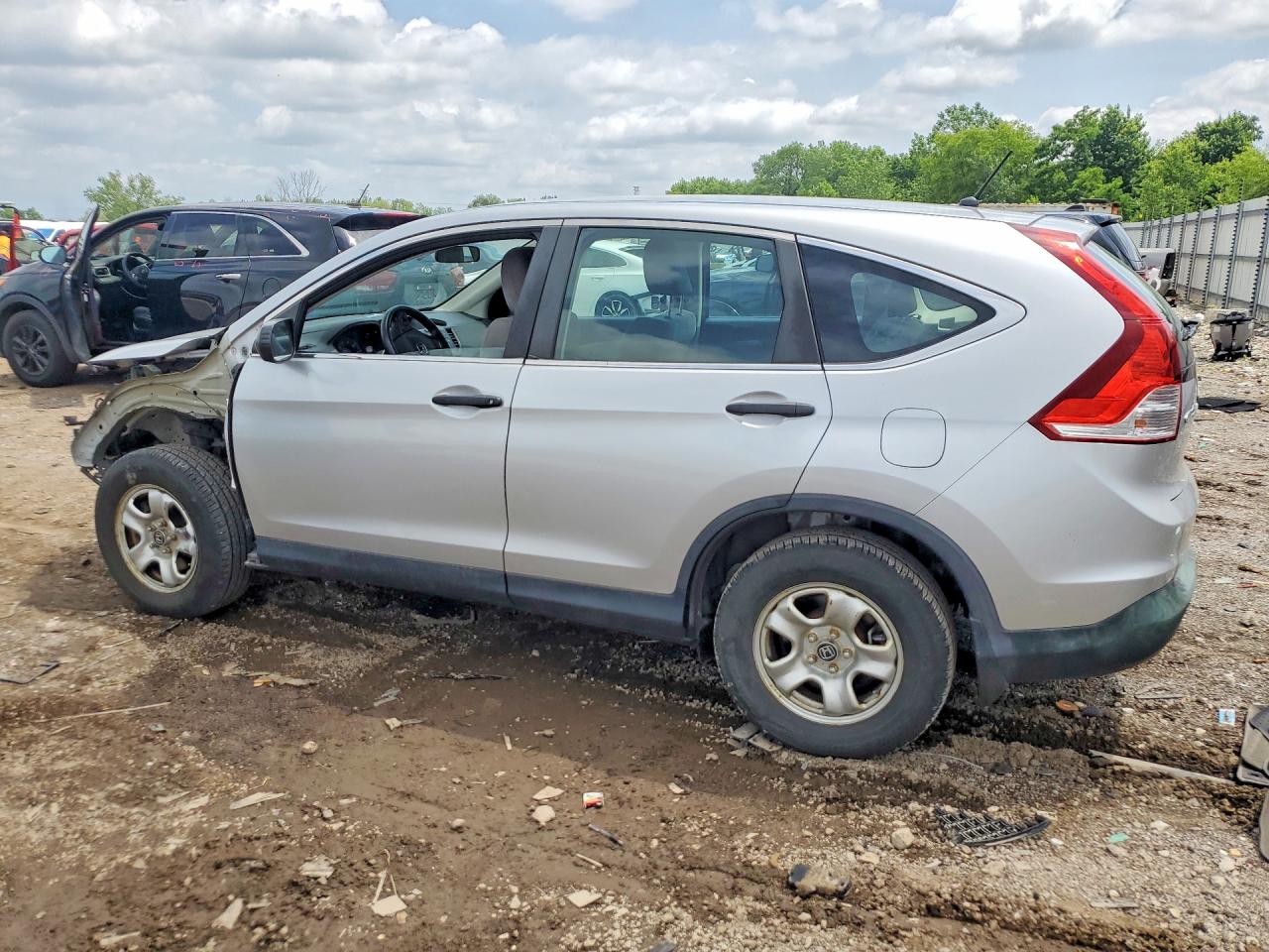 2013 Honda Cr-v Lx Silver vin: 5J6RM4H31DL013548