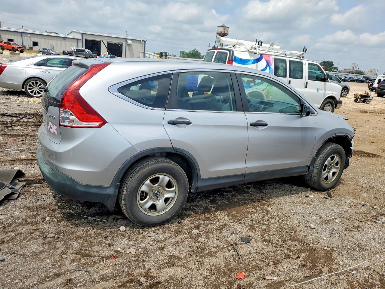 2013 Honda Cr-v Lx Silver vin: 5J6RM4H31DL013548