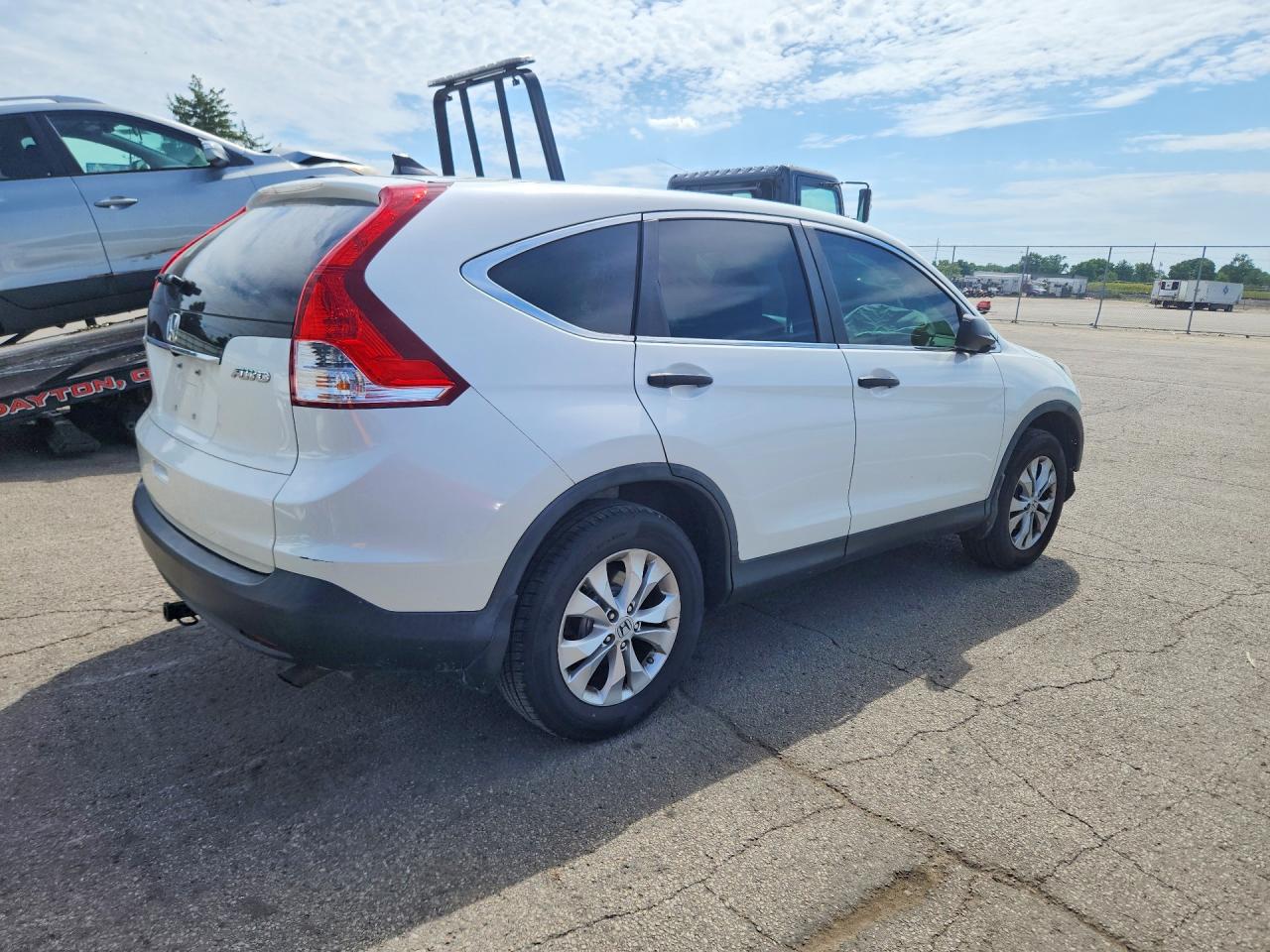 2013 Honda Cr-v Lx White vin: 5J6RM4H31DL022041