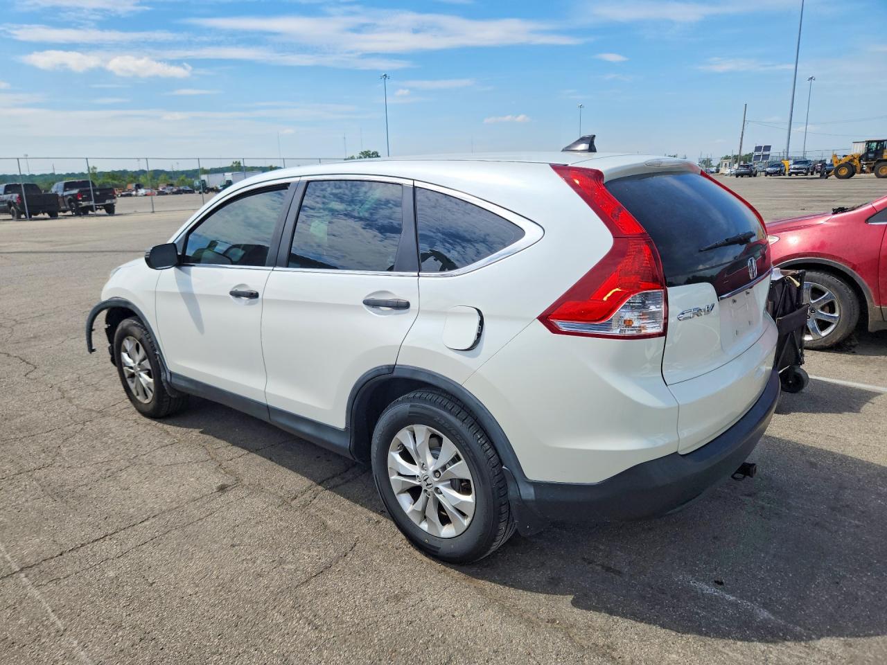 2013 Honda Cr-v Lx White vin: 5J6RM4H31DL022041