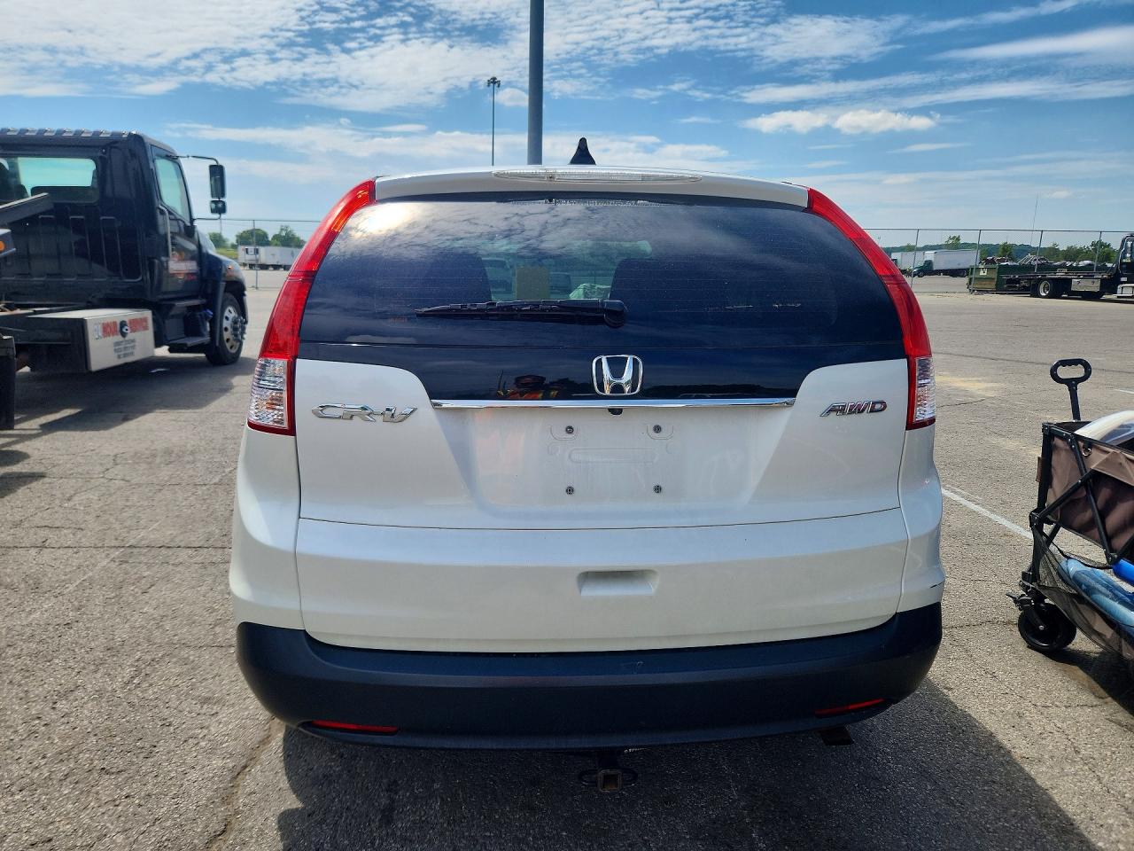 2013 Honda Cr-v Lx White vin: 5J6RM4H31DL022041