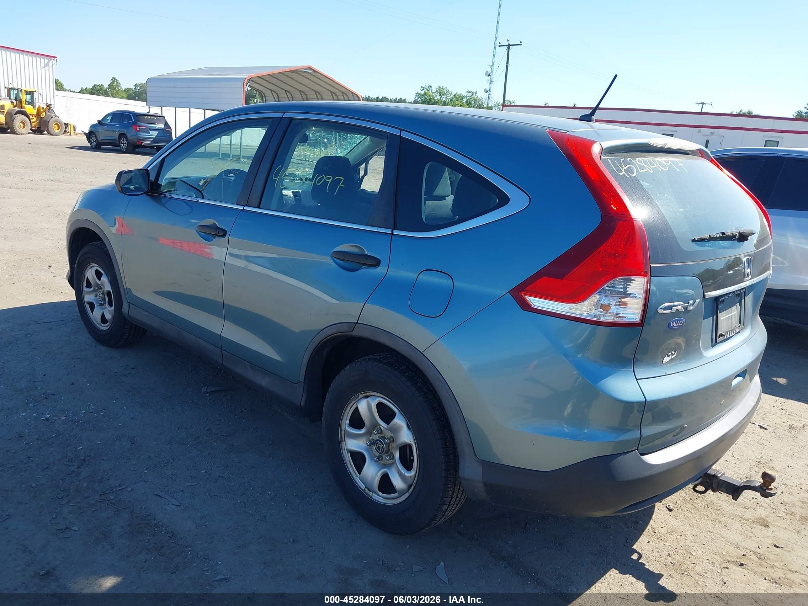 2013 Honda Cr-v Lx Blue vin: 5J6RM4H31DL047554