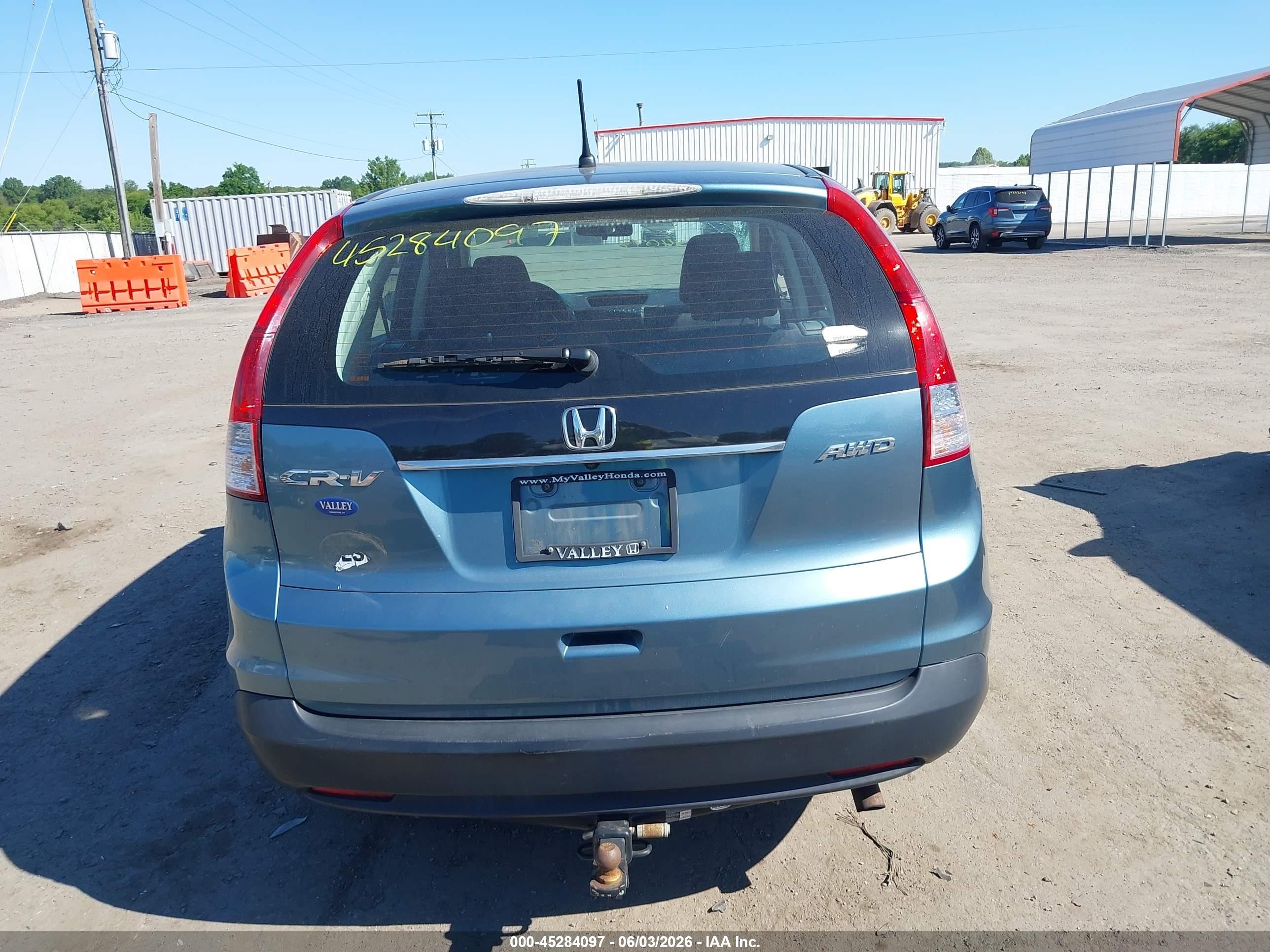 2013 Honda Cr-v Lx Blue vin: 5J6RM4H31DL047554