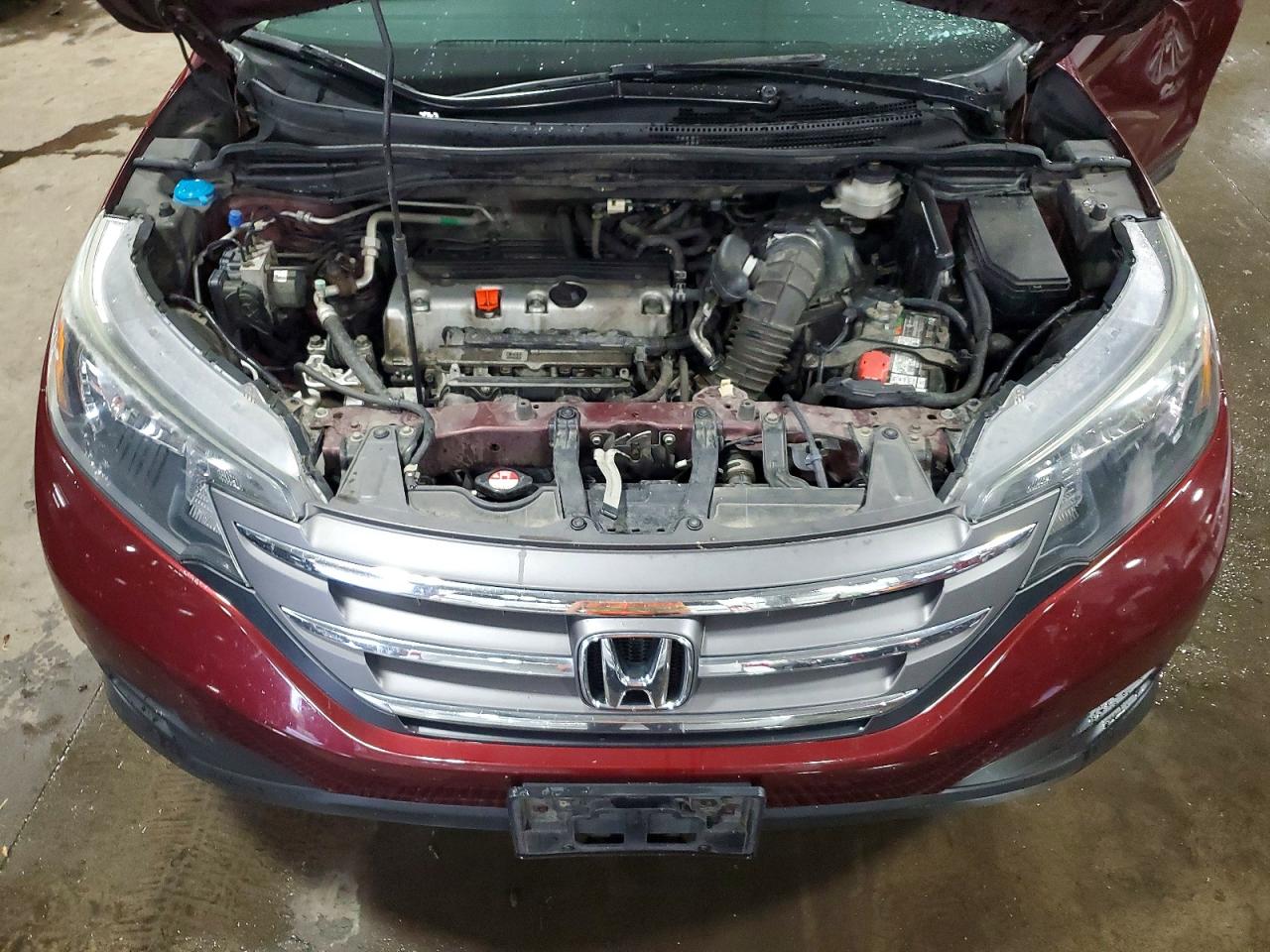 2013 Honda Cr-v Lx Burgundy vin: 5J6RM4H31DL052592