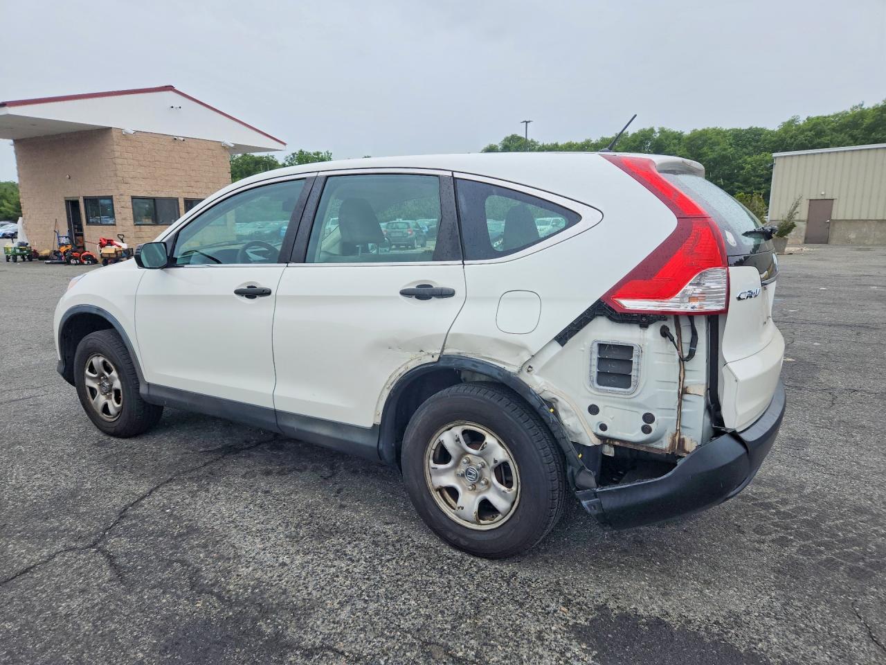 2013 Honda Cr-v Lx White vin: 5J6RM4H31DL077721