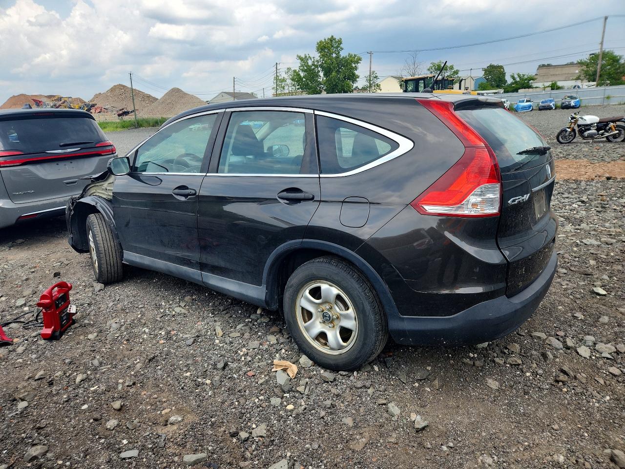 2014 Honda Cr-v Lx Brown vin: 5J6RM4H31EL043487
