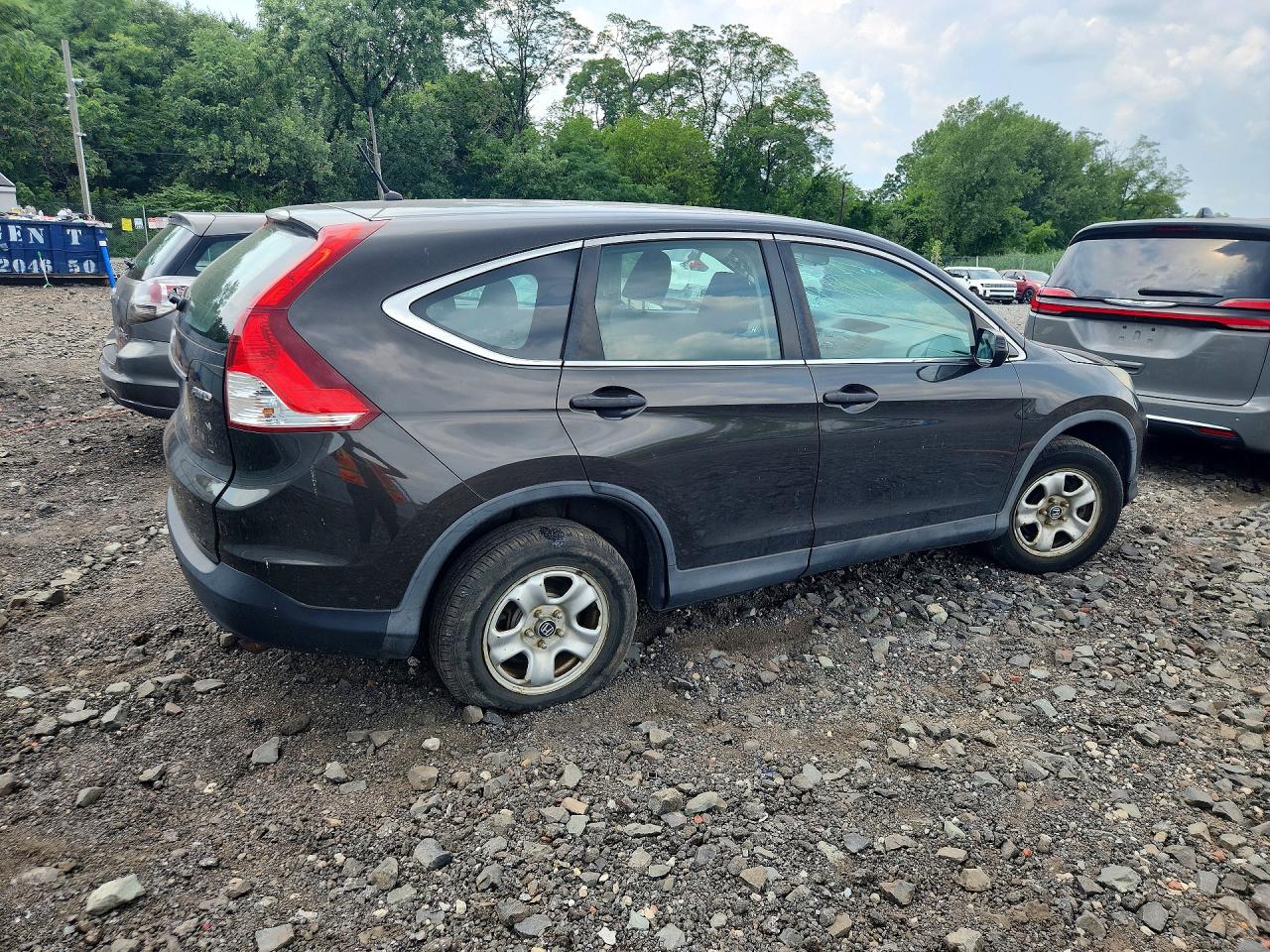 2014 Honda Cr-v Lx Brown vin: 5J6RM4H31EL043487