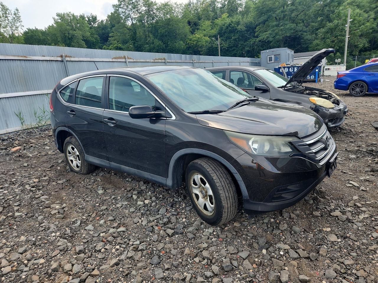 2014 Honda Cr-v Lx Brown vin: 5J6RM4H31EL043487