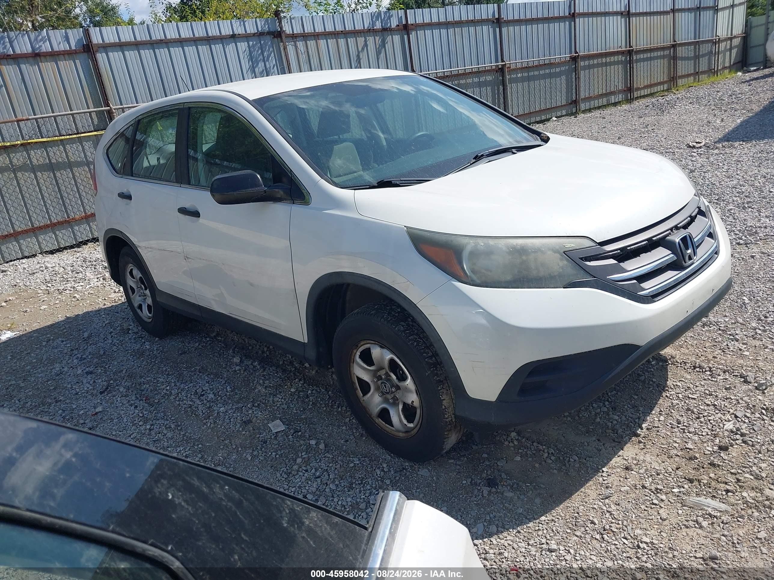 2014 Honda Cr-v Lx Белый vin: 5J6RM4H31EL063884