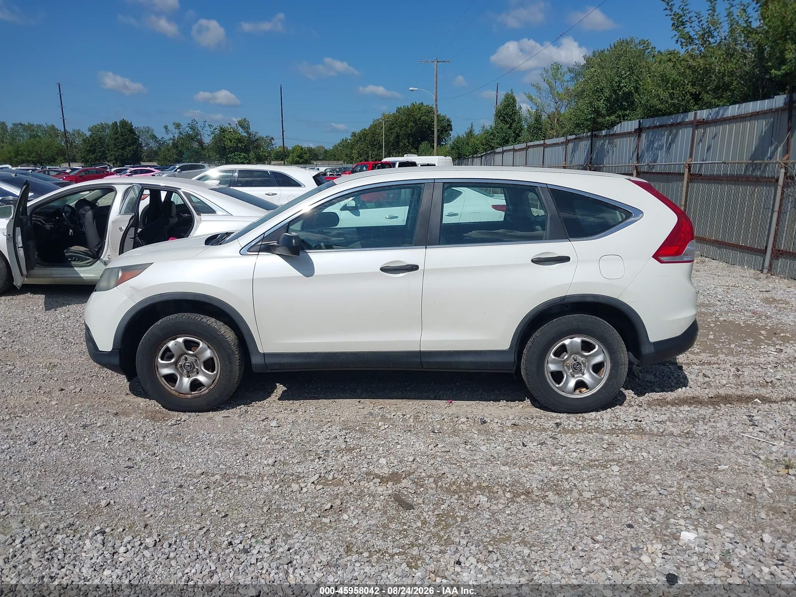 2014 Honda Cr-v Lx Белый vin: 5J6RM4H31EL063884