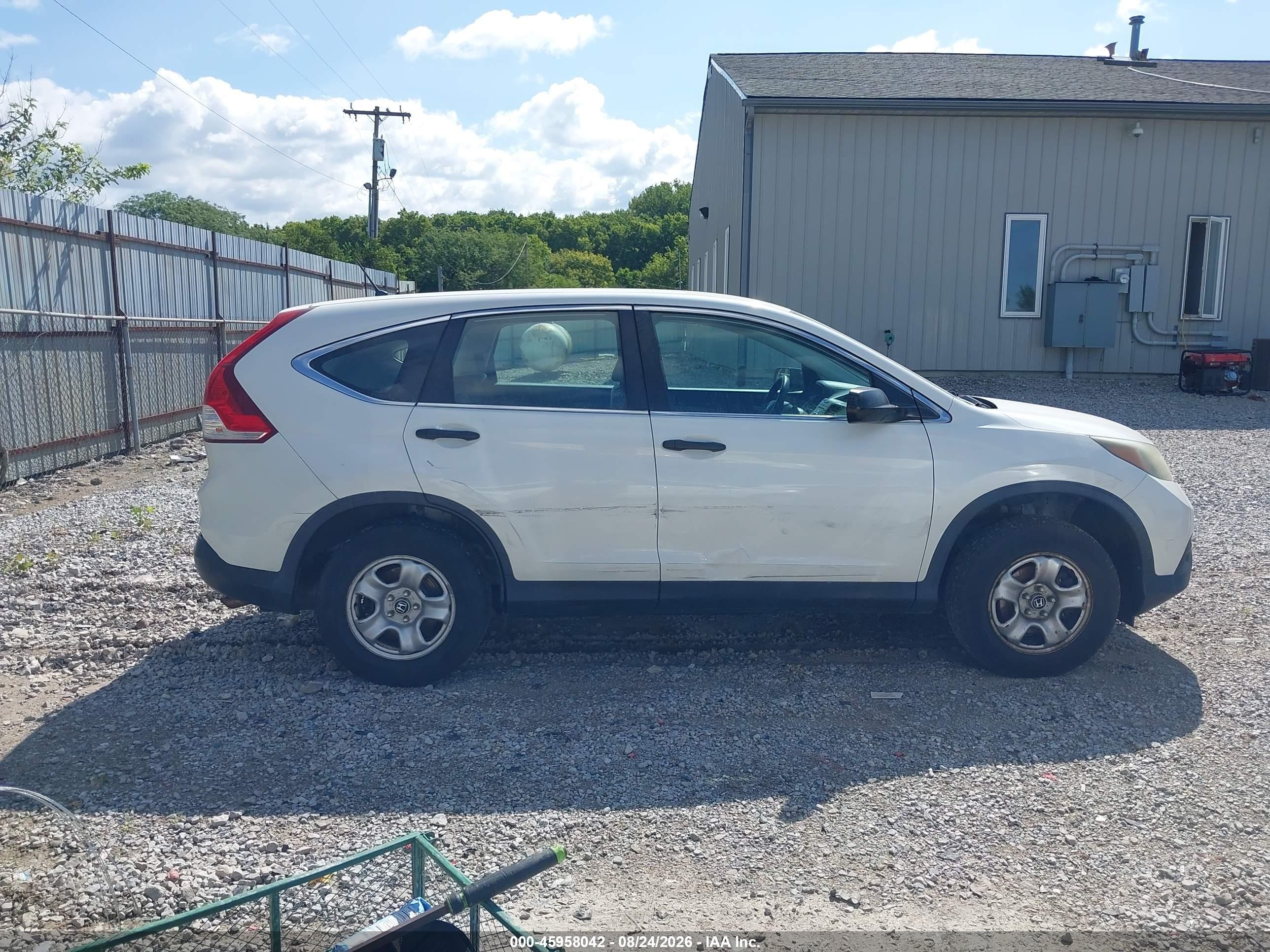 2014 Honda Cr-v Lx Белый vin: 5J6RM4H31EL063884