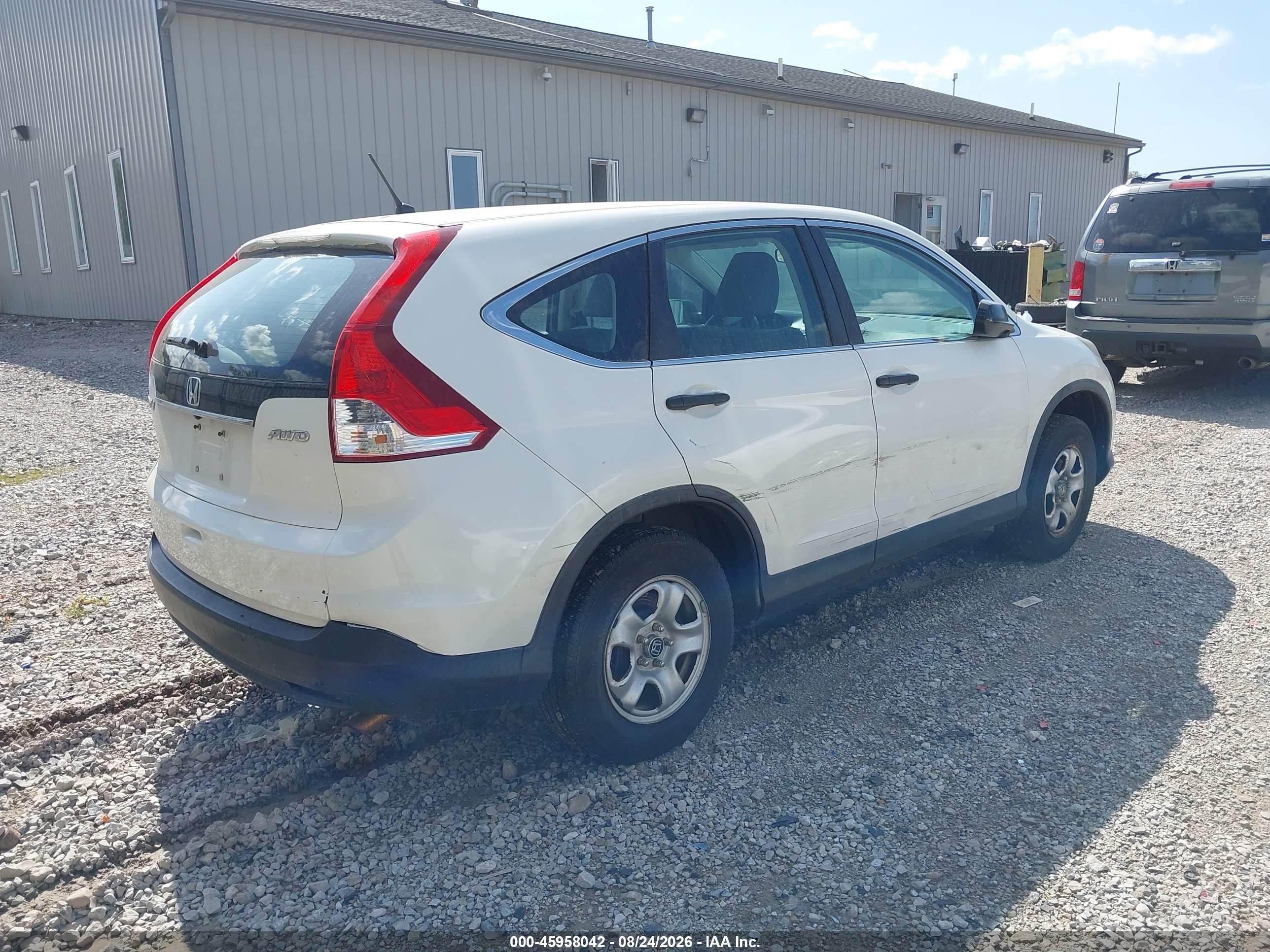 2014 Honda Cr-v Lx Белый vin: 5J6RM4H31EL063884
