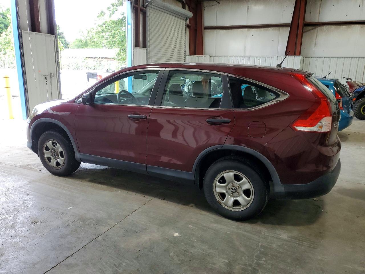 2014 Honda Cr-v Lx Burgundy vin: 5J6RM4H31EL077719