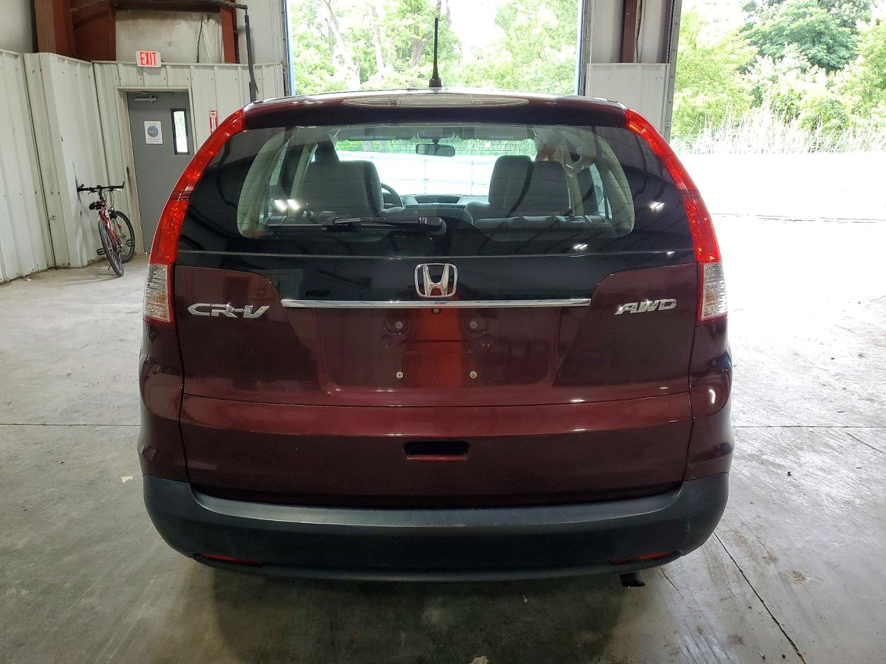 2014 Honda Cr-v Lx Burgundy vin: 5J6RM4H31EL077719