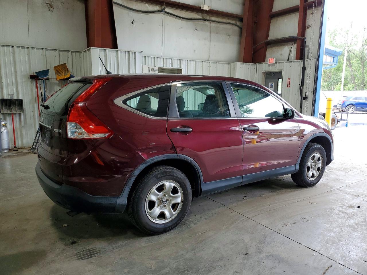 2014 Honda Cr-v Lx Burgundy vin: 5J6RM4H31EL077719