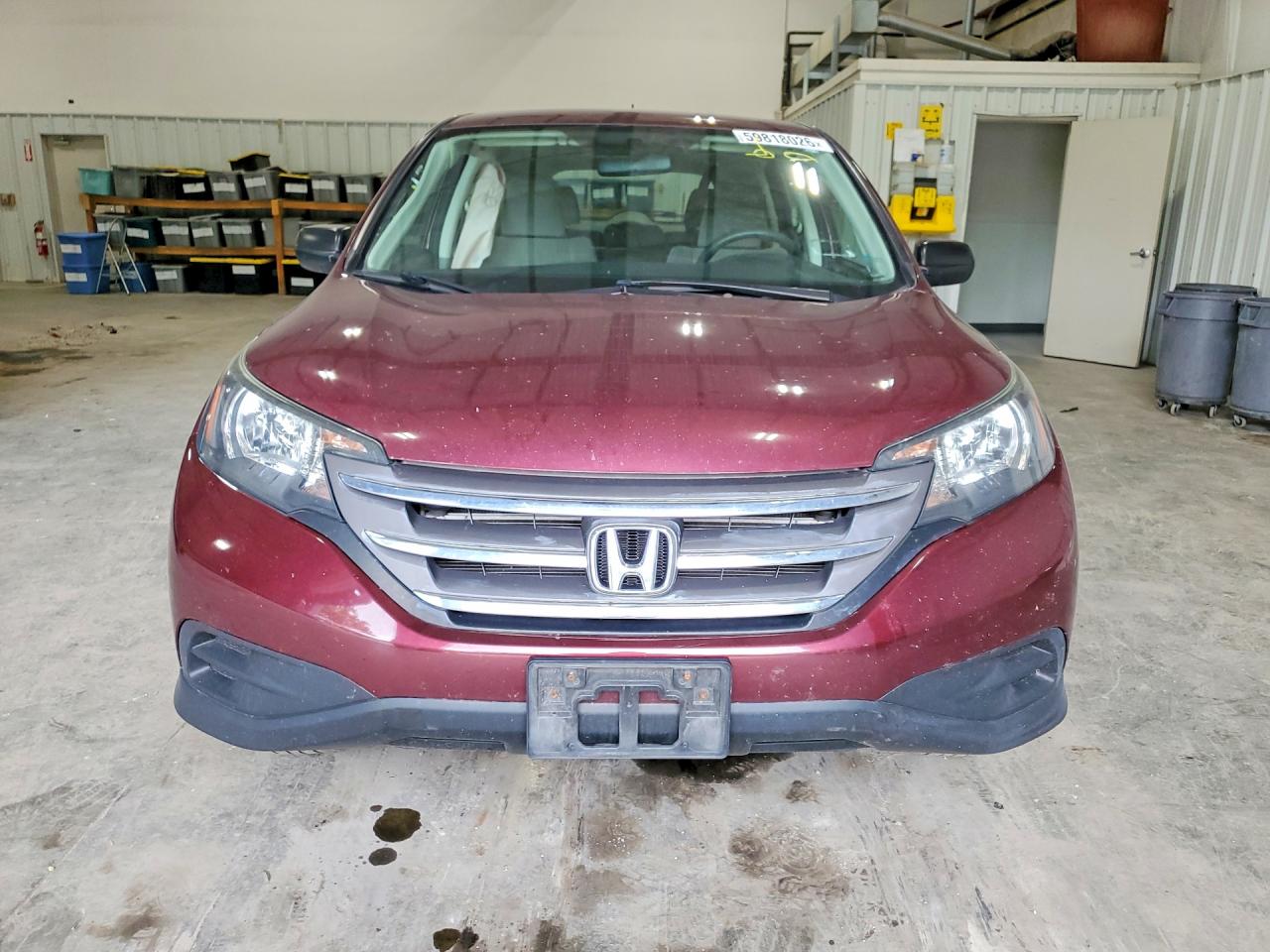 2014 Honda Cr-v Lx Burgundy vin: 5J6RM4H31EL077719