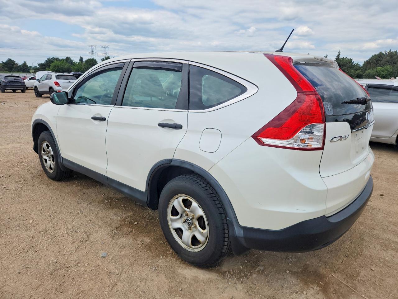 2014 Honda Cr-v Lx White vin: 5J6RM4H31EL093306