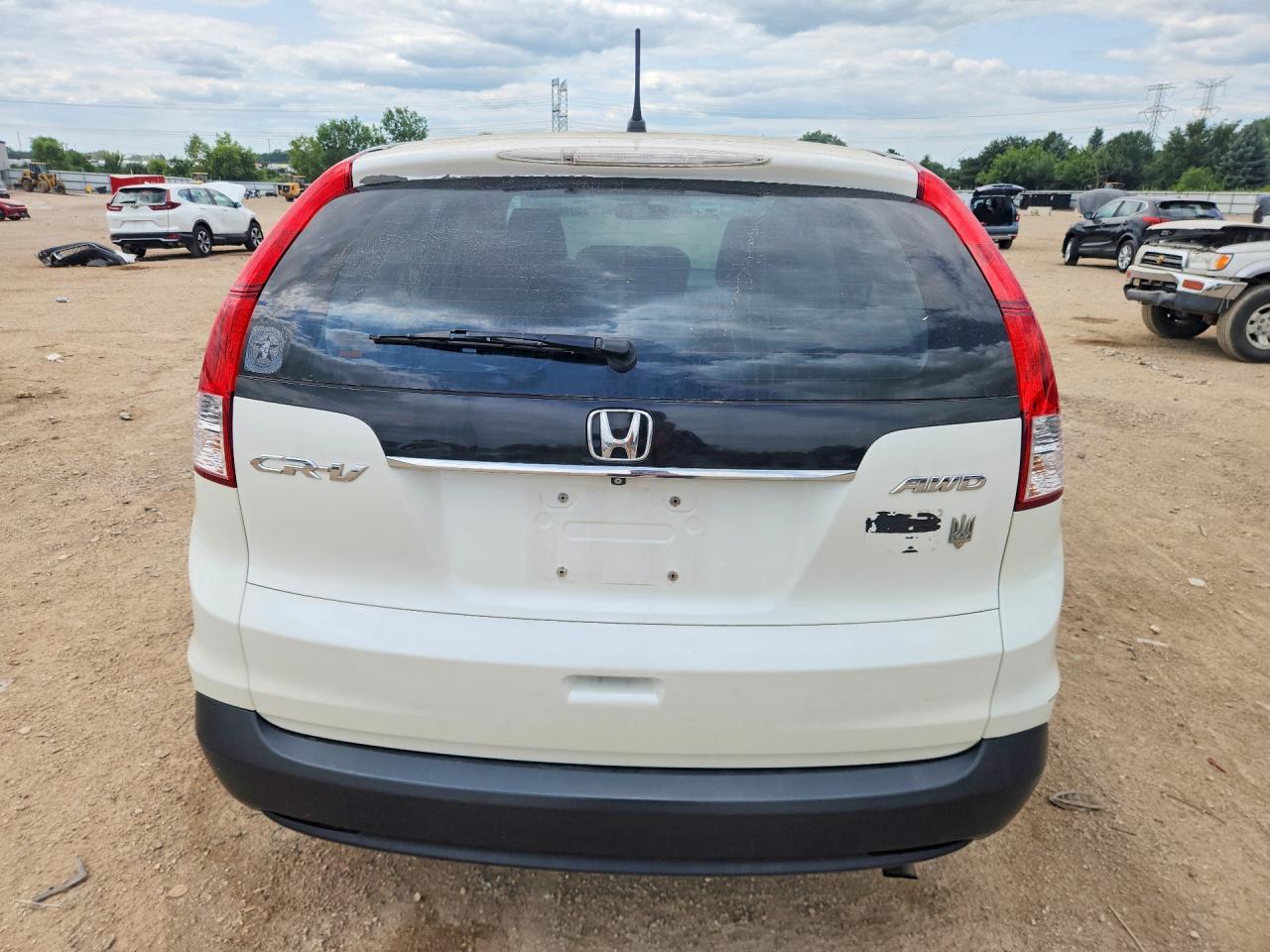 2014 Honda Cr-v Lx White vin: 5J6RM4H31EL093306