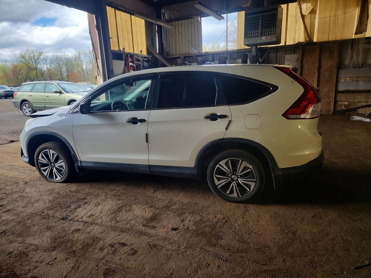 2014 Honda Cr-v Lx White vin: 5J6RM4H31EL110136