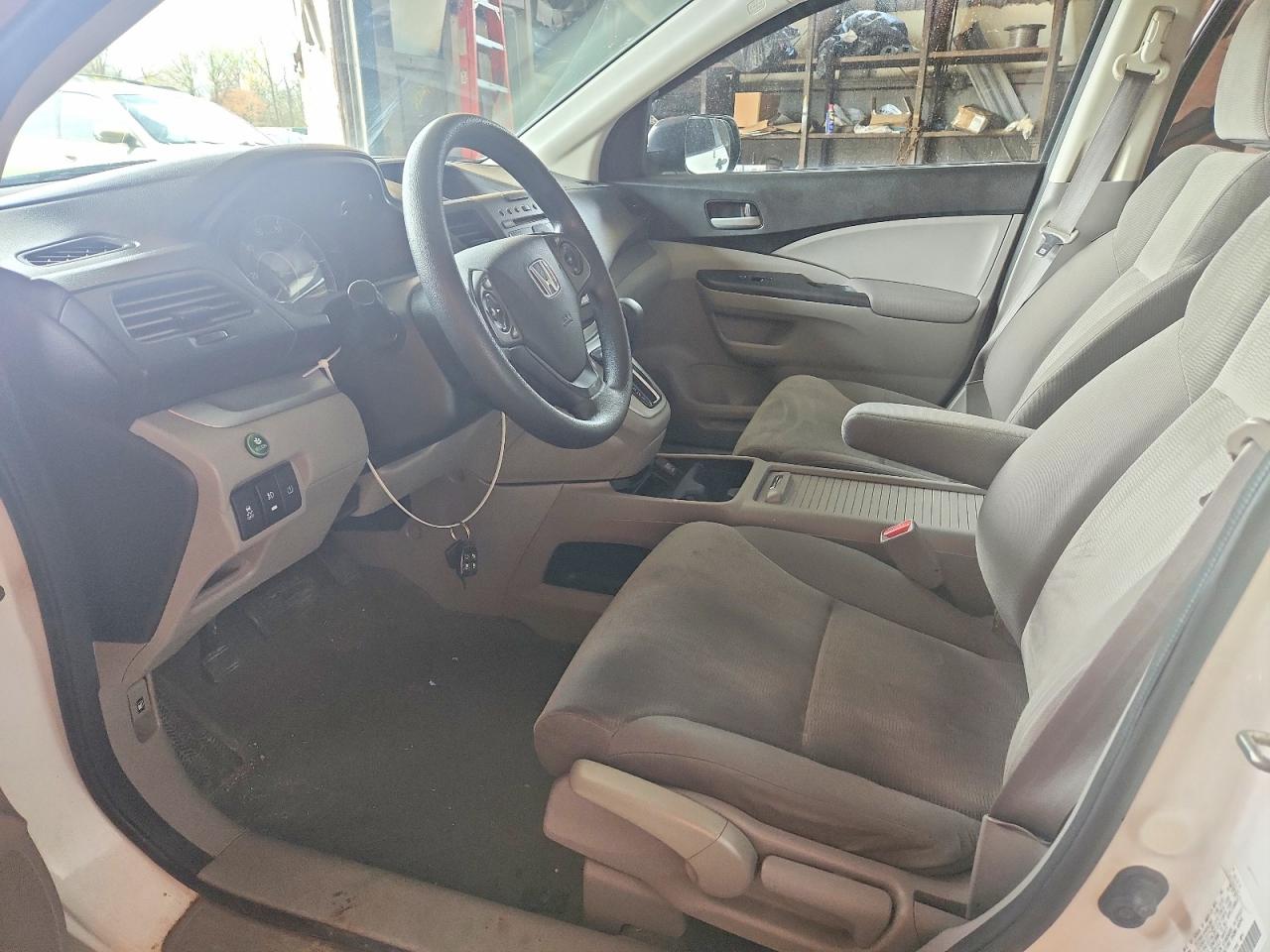 2014 Honda Cr-v Lx White vin: 5J6RM4H31EL110136